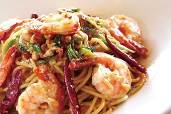 ���ؕ��N���p�I�E�X�p�Q�b�e�B �@Kung Pao Spaghetti�@$11.99
�ǉ��F Chicken $3.99�AShrimp $6.99�AChicken & Shrimp $7.99